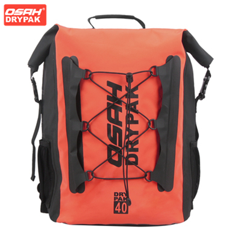 Motorcycle Gear Travel Bag - OSAH กระเป๋ารถจักรยานยนต์สีส้ม 40 ลิตรความจุขนาดใหญ่กระเป๋าเป้สะพายหลังกันน้ำอเนกประสงค์สำหรับกิจกรรมกลางแจ้งอุปกรณ์เสริมสำหรับการเดินทาง