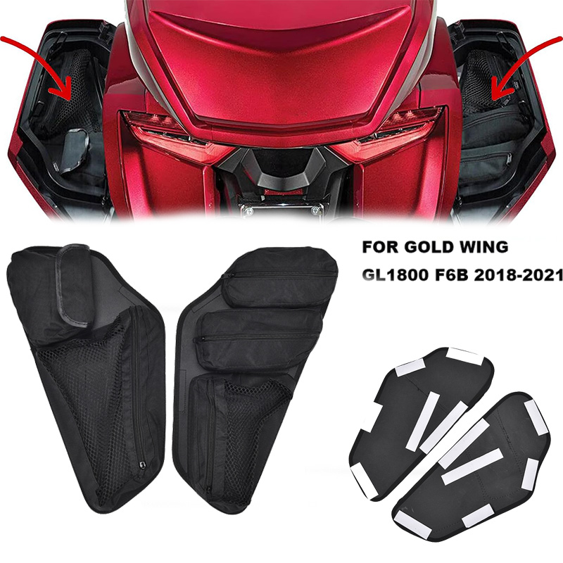 Motorcycle Gear With Airbag - รถจักรยานยนต์ถุงอานด้านข้างกรณีTrunkเกียร์กระเป๋าสําหรับHonda Gold Wing Tour DCTถุงลมนิรภัย 1800