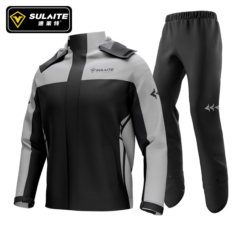 Motorcycle Rain Suit - ชุดกันฝนสำหรับขี่มอเตอร์ไซค์ SULAITE ผ้า Oxford กันน้ำ สำหรับนักขี่มอเตอร์ไซค์กลางแจ้ง