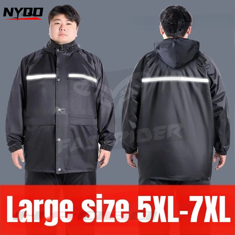 Motorcycle Rain Suit - 6XL 7XL 8XL เสื้อกันฝนสำหรับขี่มอเตอร์ไซค์ ขนาดใหญ่ เสื้อกันฝนสำหรับขี่มอเตอร์ไซค์