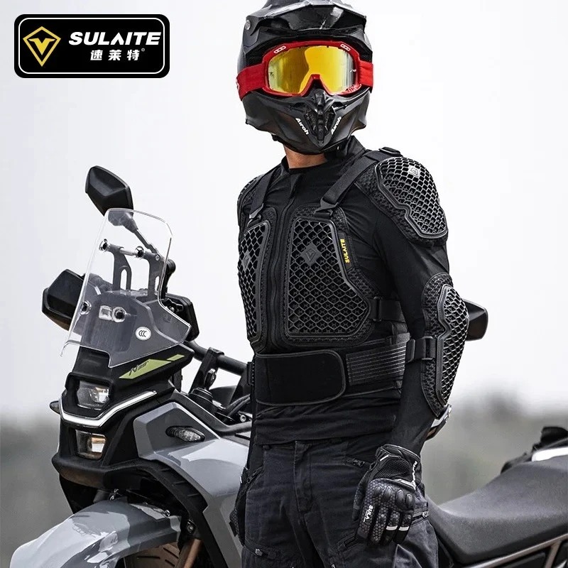 Motorcycle Gear Full Suit - ชุดเกราะป้องกันสำหรับรถจักรยานยนต์แบบออฟโรด ได้รับมาตรฐาน CE สำหรับทุกเพศ ระบายอากาศได้ดี ทนต่อการเสียดสี