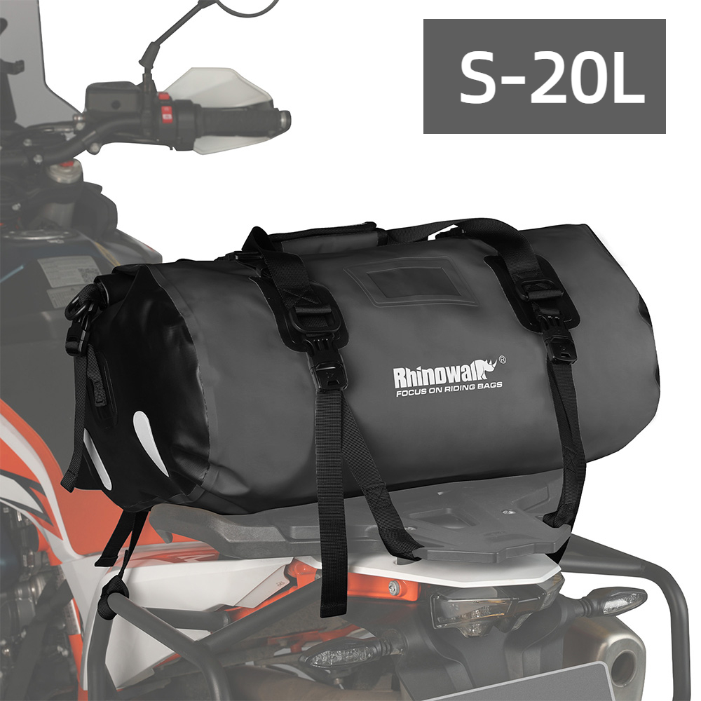 Motorcycle Gear Travel Bag - Rhinowalk 20L กระเป๋าท้ายรถจักรยานยนต์,กระเป๋าแร็ครถจักรยานยนต์ S,อุปกรณ์เดินทางรถจักรยานยนต์ทางไกลกันน้ํา