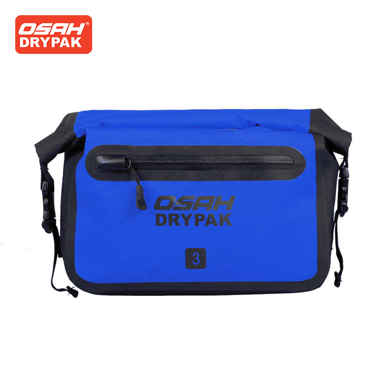Motorcycle Gear Travel Bag - OSAH 3L สีฟ้ารถจักรยานยนต์กระเป๋ามัลติฟังก์ชั่กลางแจ้งกันน้ําเอวกระเป๋าชายหาดเดินป่าท่องเที่ยวตั้งแคมป์ชุดเครื่องมือ Ridng Gears กระเป๋า