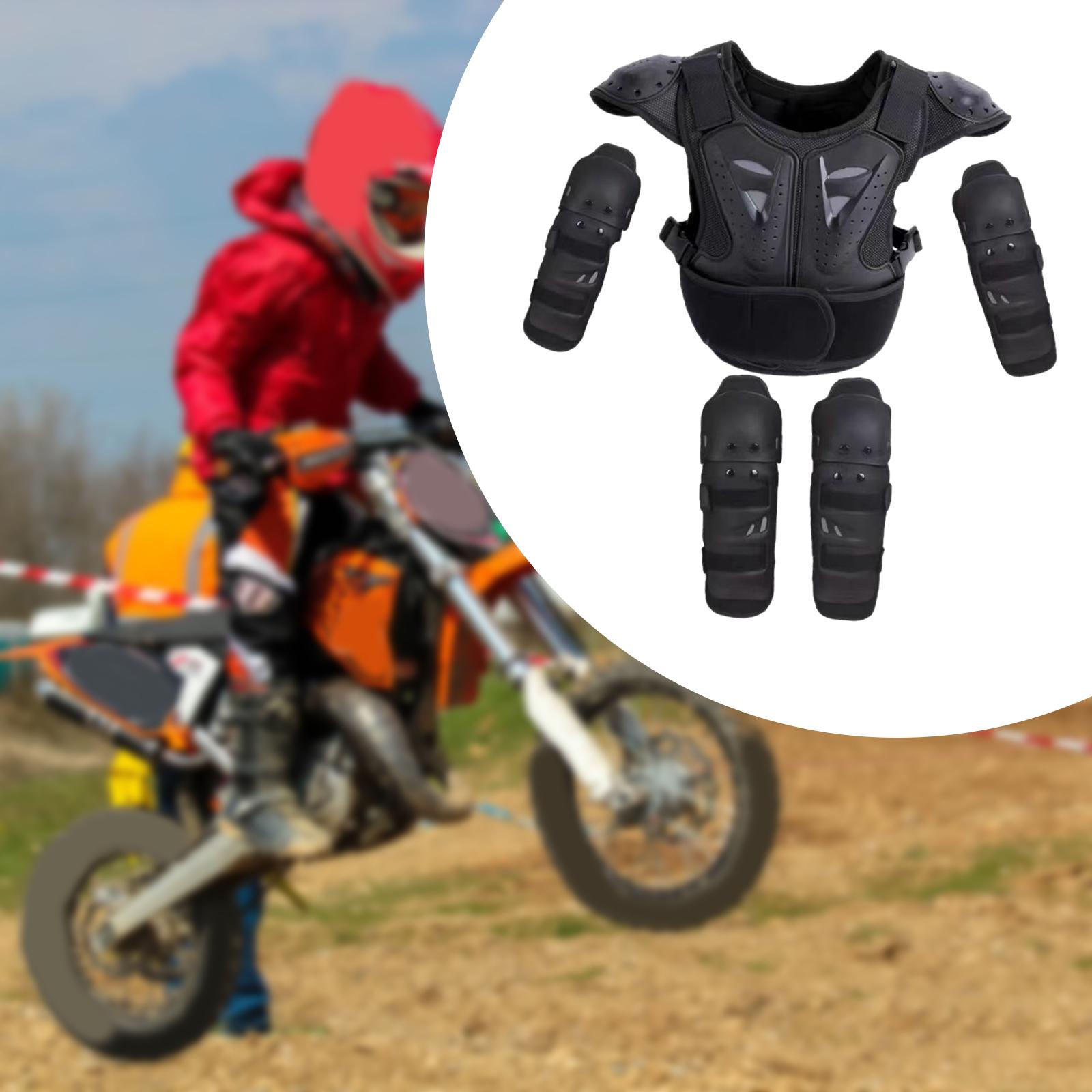 Motorcycle Gear Full Suit - ชุดป้องกันสำหรับเด็กสำหรับขี่มอเตอร์ไซค์ ป้องกันทั้งตัว อก หลัง และกระดูกสันหลัง อุปกรณ์นิรภัยสำหรับเด็ก