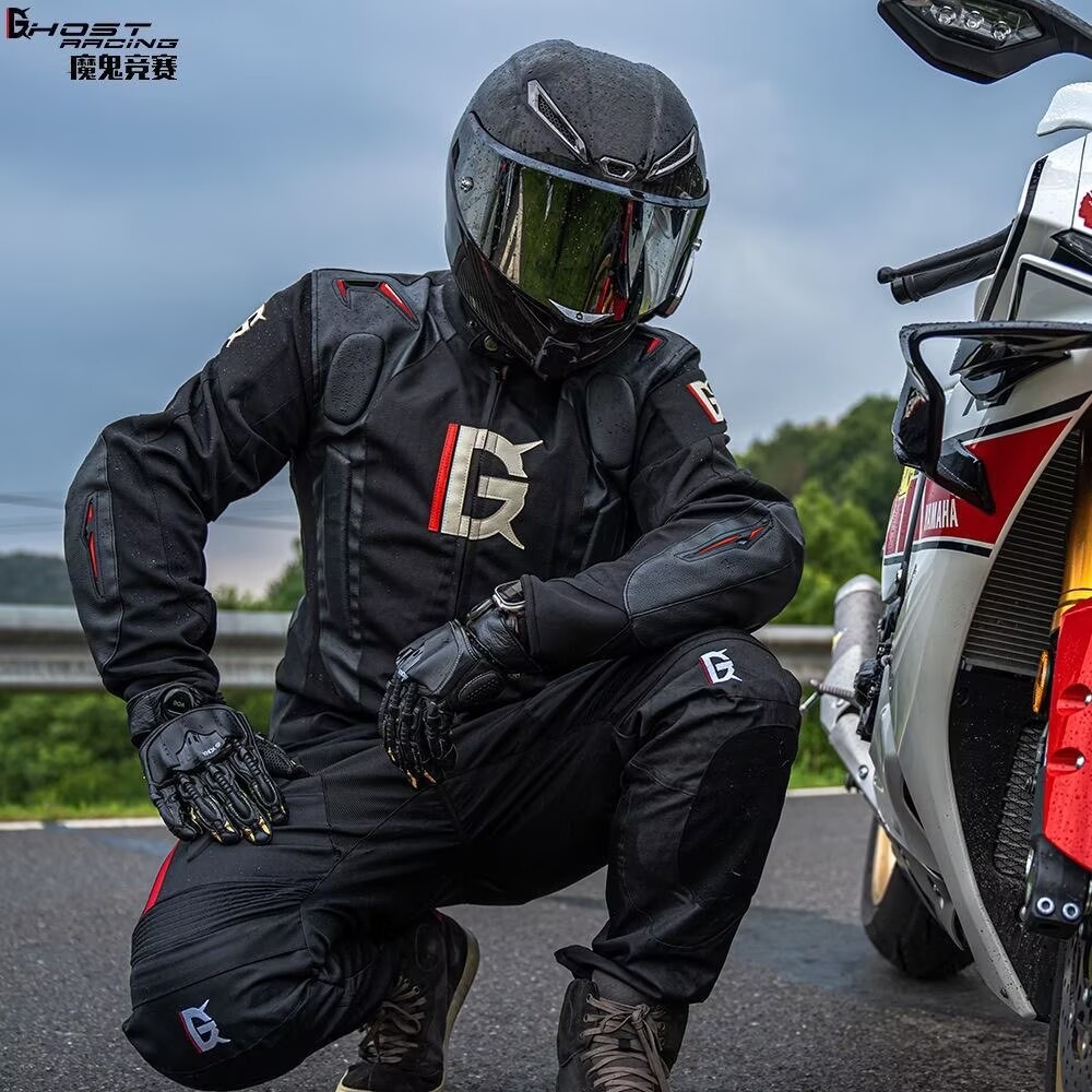 Motorcycle Gear With Airbag - ชุดแข่งรถจักรยานยนต์พร้อมดีไซน์ Airbag Hump สำหรับทุกฤดูกาล ชุดขับขี่ผ้าทนทานสำหรับผู้ชาย เสื้อแจ็คเก็ตกันน้ำ