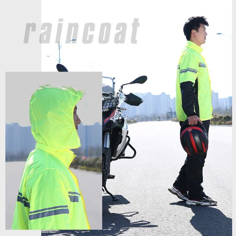 รถจักรยานยนต์แยกเสื้อกันฝนกางเ - Motorcycle Rain Suit บทวิจารณ์และราคา