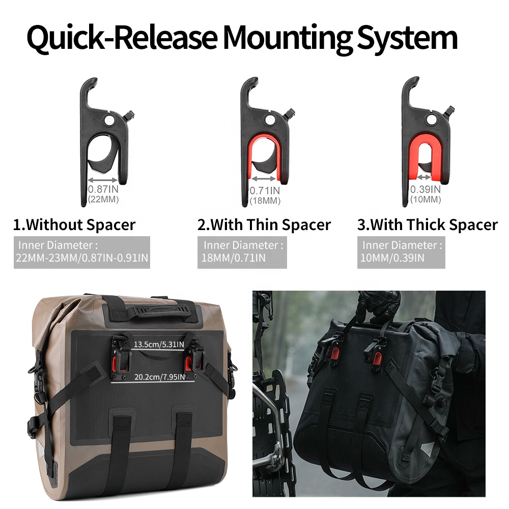 กระเป๋าข้างมอเตอร์ไซค์กันน้ำ R - Motorcycle Gear Travel Bag บทวิจารณ์และราคา