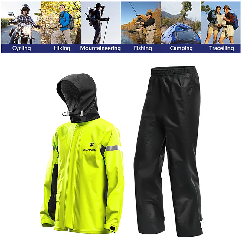 ชุดกันฝนสำหรับขี่มอเตอร์ไซค์แบ - Motorcycle Gear Full Suit บทวิจารณ์และราคา