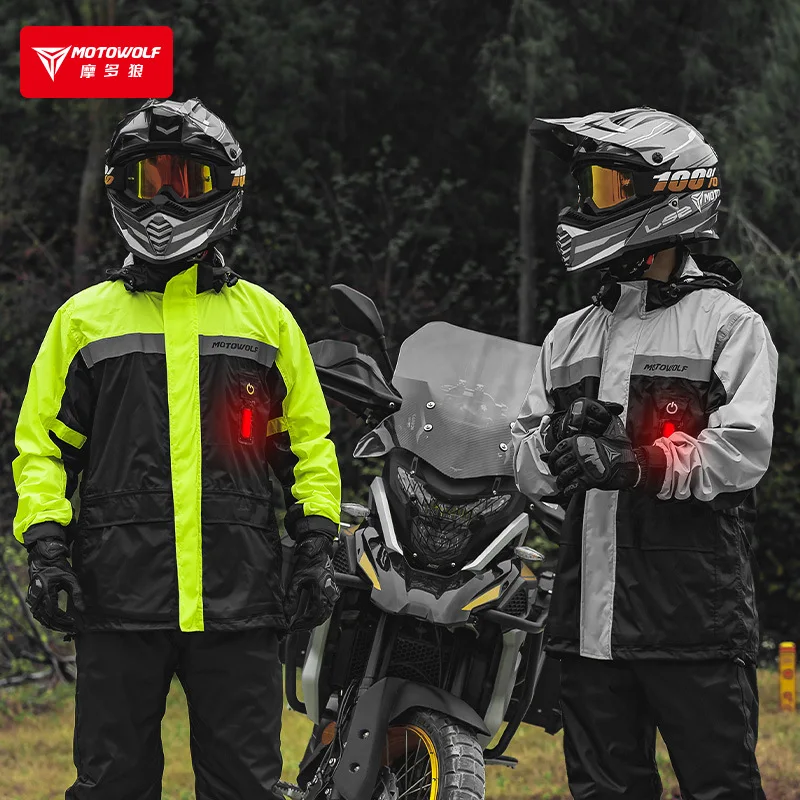 Motowolf เสื้อกันฝนรถจักรยานยน - Motorcycle Rain Suit บทวิจารณ์และราคา