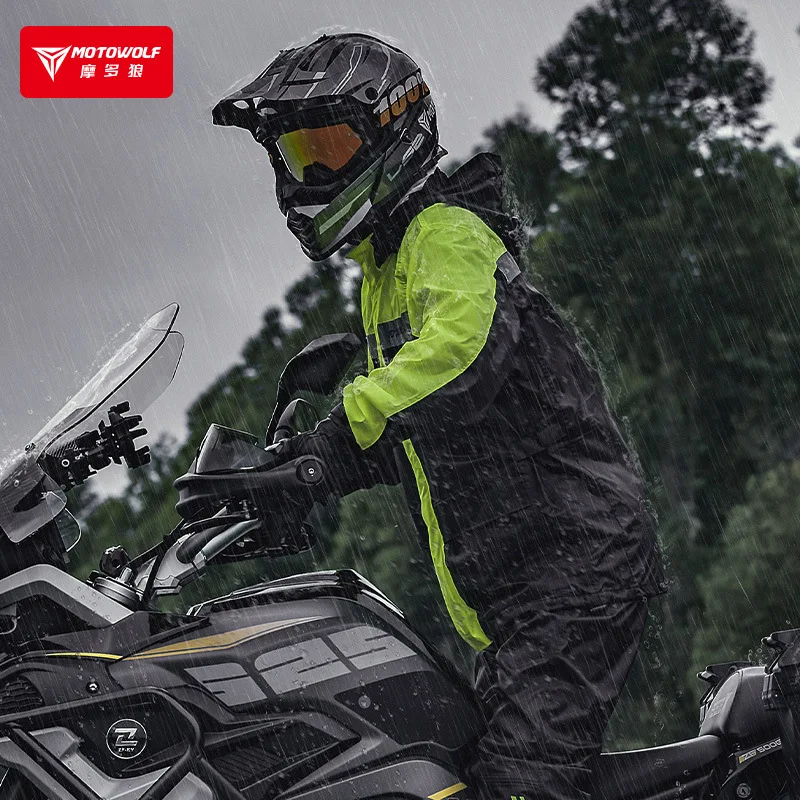 Motowolf เสื้อกันฝนรถจักรยานยน - Motorcycle Rain Suit บทวิจารณ์และราคา