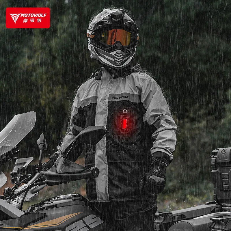 Motowolf เสื้อกันฝนรถจักรยานยน - Motorcycle Rain Suit บทวิจารณ์และราคา