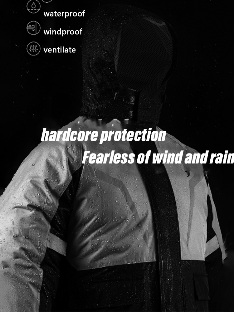 ชุดกันฝนสำหรับขี่มอเตอร์ไซค์ ช - Motorcycle Rain Suit บทวิจารณ์และราคา
