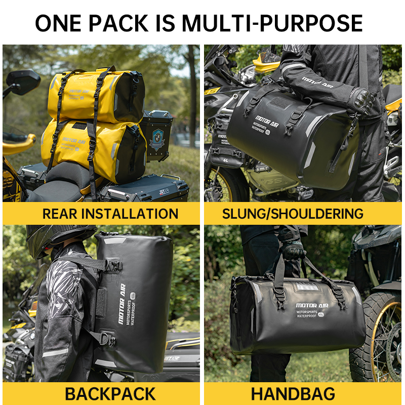 กระเป๋าท้ายมอเตอร์ไซค์สีเหลือง - Motorcycle Gear With Airbag บทวิจารณ์และราคา