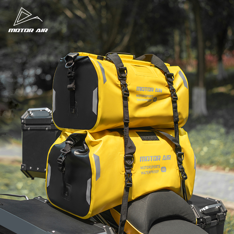 กระเป๋าท้ายมอเตอร์ไซค์สีเหลือง - Motorcycle Gear With Airbag บทวิจารณ์และราคา