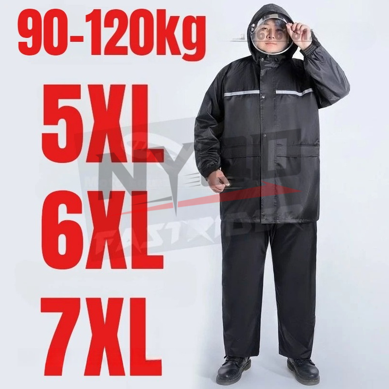 6XL 7XL 8XL เสื้อกันฝนสำหรับขี - Motorcycle Rain Suit บทวิจารณ์และราคา