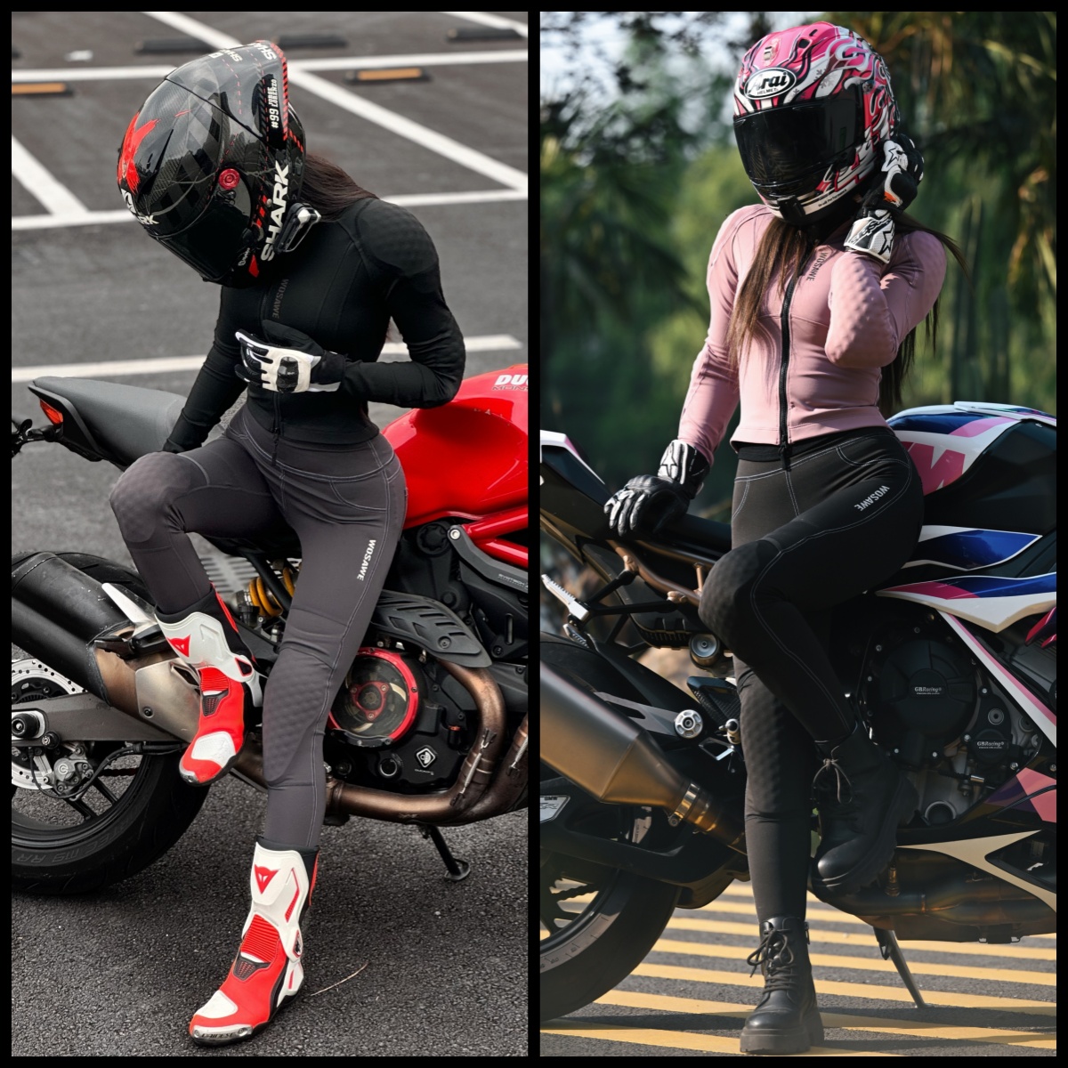 WOSAWE เสื้อแจ็คเก็ตและกางเกงม - Motorcycle Gear Full Suit บทวิจารณ์และราคา
