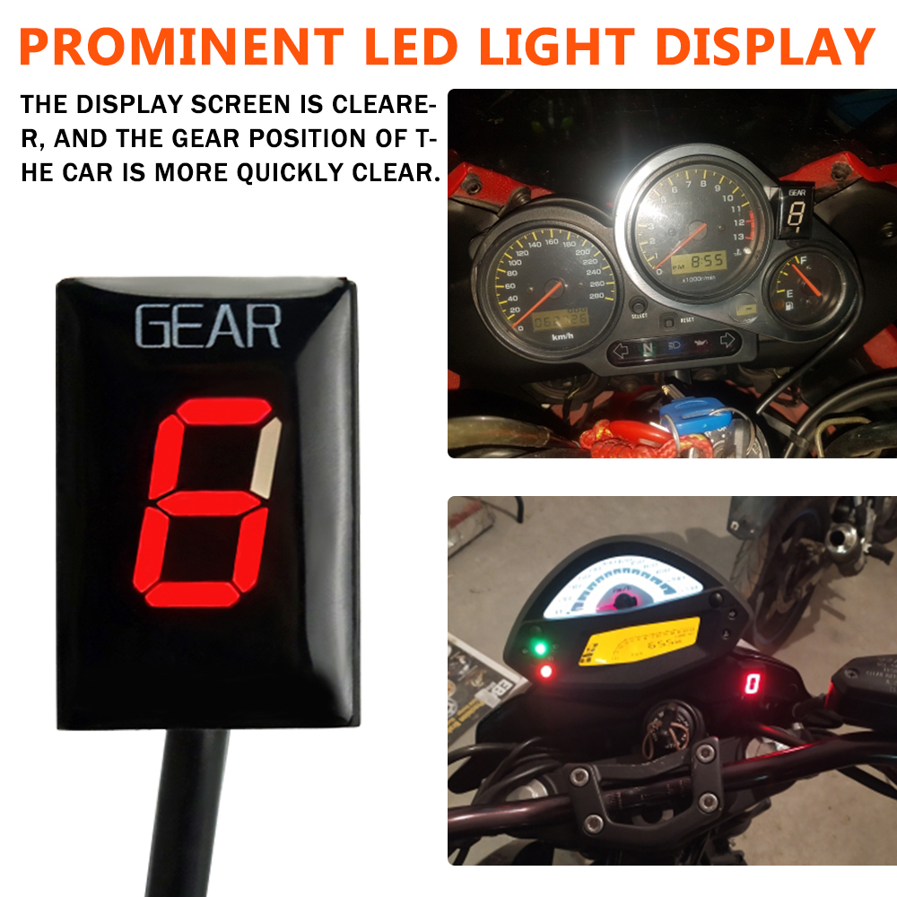 เกียร์รถจักรยานยนต์ตัวบ่งชี้จอ - Motorcycle Gear Indicator บทวิจารณ์และราคา
