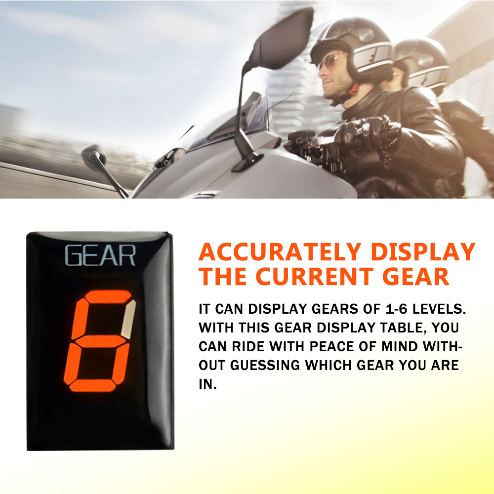 เกียร์รถจักรยานยนต์ตัวบ่งชี้จอ - Motorcycle Gear Indicator บทวิจารณ์และราคา
