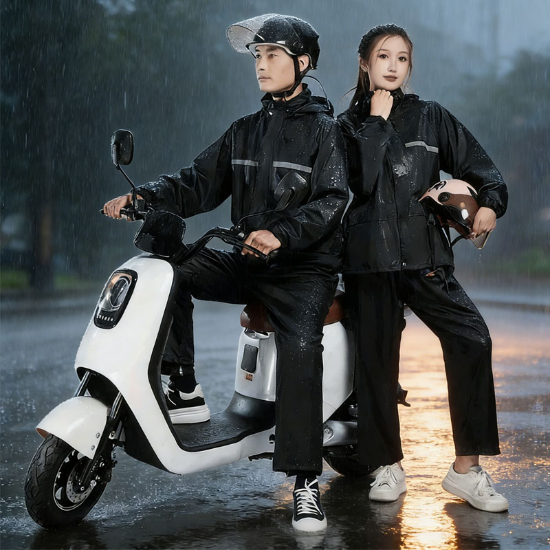 ชุดกันฝนแบบสะท้อนแสงสำหรับมอเต - Motorcycle Gear Full Suit บทวิจารณ์และราคา