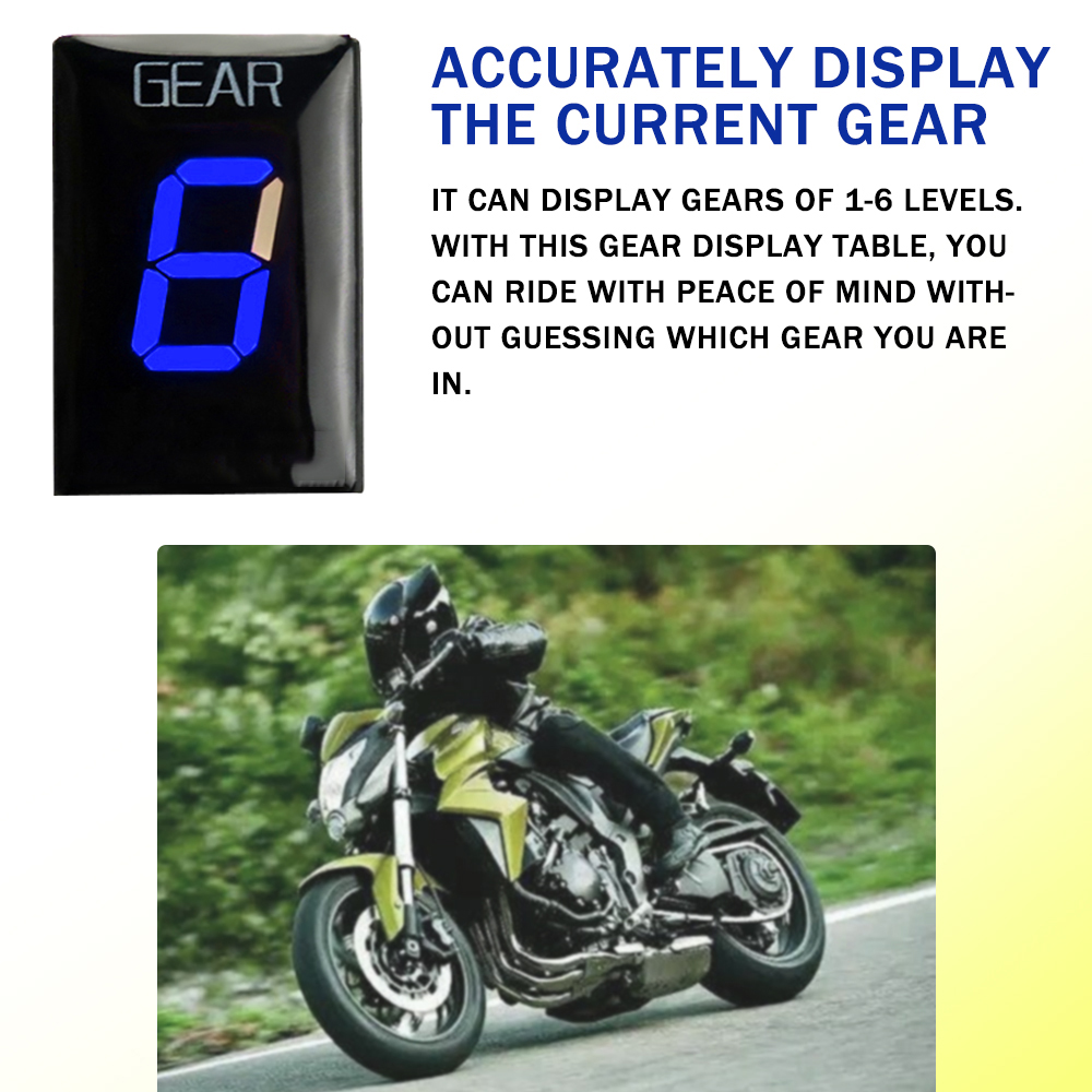 ตัวบ่งชี้เกียร์รถจักรยานยนต์สํ - Motorcycle Gear Indicator บทวิจารณ์และราคา