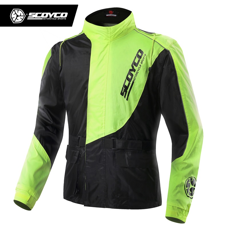 SCOYCO รถจักรยานยนต์ขี่เสื้อกั - Motorcycle Rain Suit บทวิจารณ์และราคา