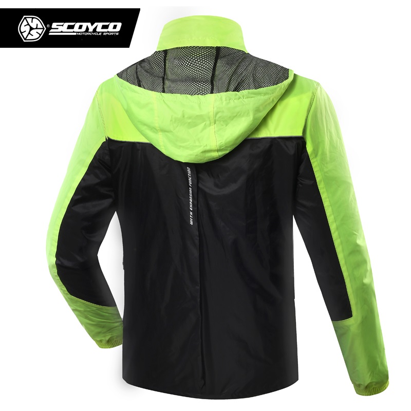 SCOYCO รถจักรยานยนต์ขี่เสื้อกั - Motorcycle Rain Suit บทวิจารณ์และราคา