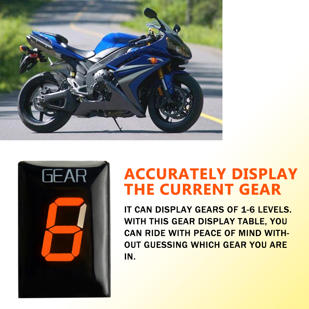 สําหรับ YAMAHA YZF-R1 YZFR1 YZ - Motorcycle Gear Indicator บทวิจารณ์และราคา