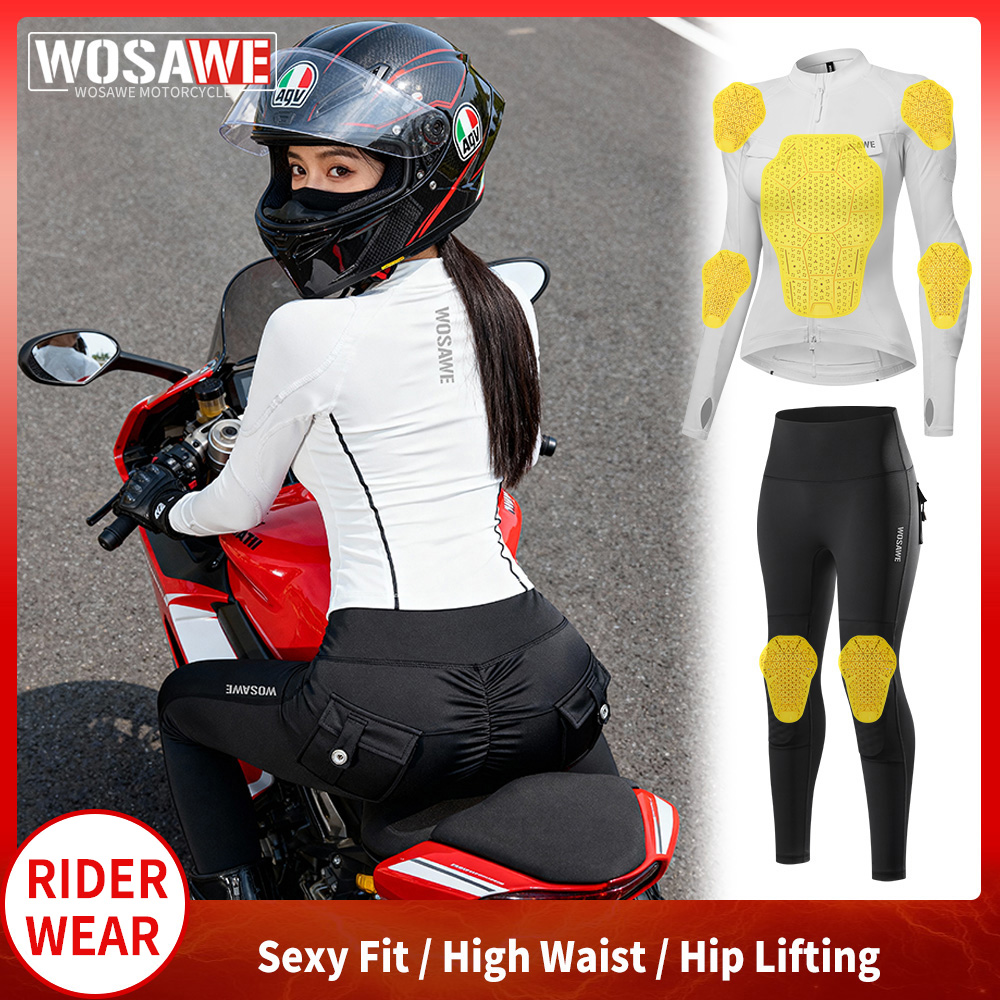 WOSAWE ชุดเสื้อแจ็คเก็ตและกางเ - Motorcycle Gear Full Suit บทวิจารณ์และราคา