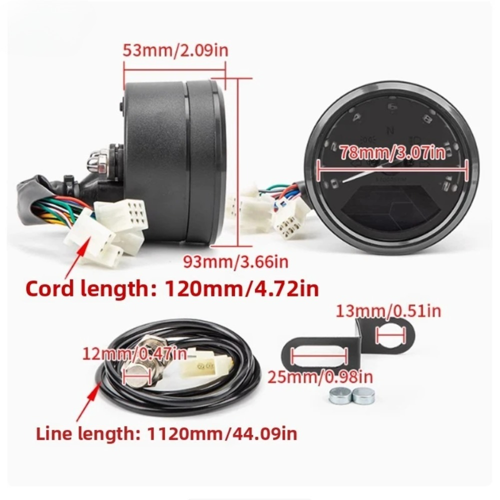 มาตรวัดความเร็วรถจักรยานยนต์แบ - Motorcycle Gear Indicator บทวิจารณ์และราคา